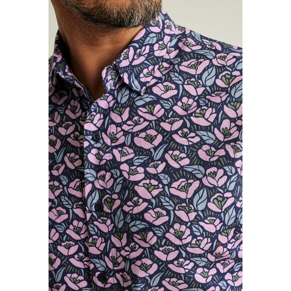 Bonobos Riviera Short Sleeve Men's Shirt Printed Standard Fit Short XS 282326 - Picture 3 of 6